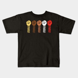 Together WE RISE-Black lives matter Kids T-Shirt